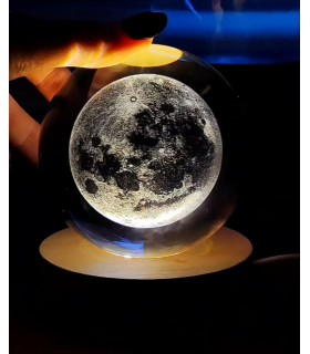 گوی برقی کریستالی ماه 6 سانت