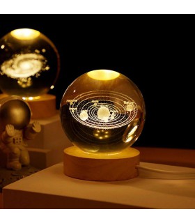 گوی برقی کریستالی ماه 6 سانت