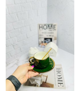 فنجان نعلبکی ماربل لاکچری