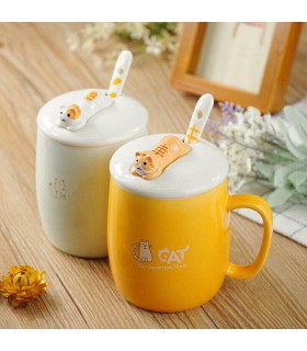 ماگ گربه پیشی رنگ آبی