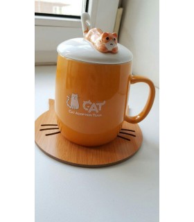 ماگ گربه پیشی رنگ آبی