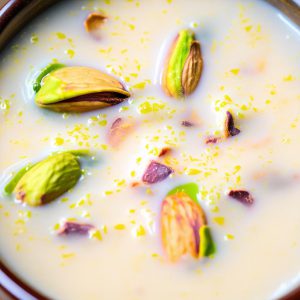 شیر پسته گرم خانگی مقوی با طعم بی نظیر و فوری