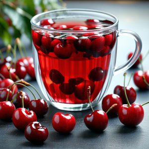 طرز تهیه چای آلبالو تازه و خشک خوشمزه با رنگ عالی