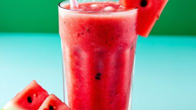 اسموتی هندوانه کافی شاپی، خنک و سریع تابستان