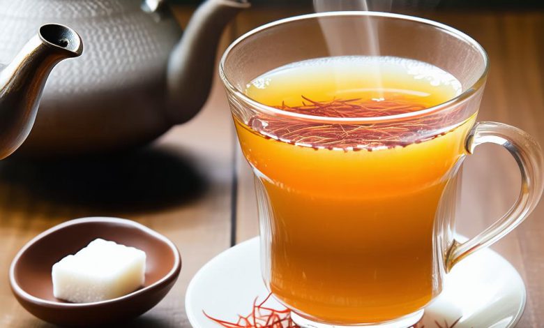 قهوه زعفرانی سنتی نکات اصلی طرز تهیه چای زعفران