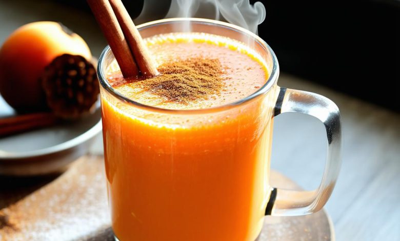 اسموتی گرم خرمالو: دستور تهیه با نکات اصلی و خواص