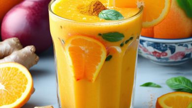 اسموتی پرتقال تقویت ایمنی با نکات اصلی