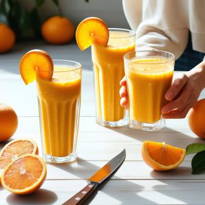 اسموتی نارنگی: ۳ دستور خوشمزه با نکات اصلی