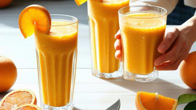 اسموتی نارنگی: ۳ دستور خوشمزه با نکات اصلی