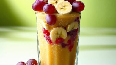 اسموتی موز انگور تابستانی خنک با نکات اصلی