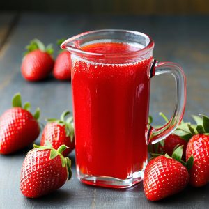 شربت توت فرنگی خانگی خوشمزه با نکات اصلی تهیه آسان