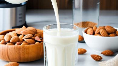 طرز تهیه شیر بادام خانگی با نکات اصلی و ساده