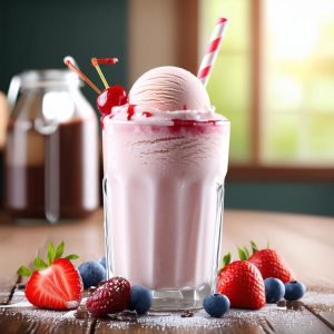 میلک شیک بستنی خانگی نکات اصلی نوشیدنی خنک