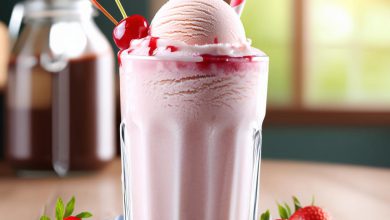 میلک شیک بستنی خانگی نکات اصلی نوشیدنی خنک