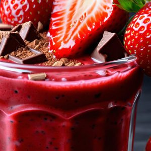 اسموتی توت فرنگی شکلاتی خوشمزه نکات اصلی