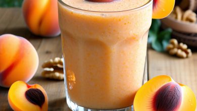 اسموتی زردآلو گردو: بمب انرژی خانگی با نکات اصلی