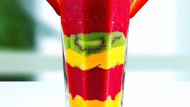 اسموتی سه رنگ میوه ای خوشمزه نکات اصلی طرز تهیه