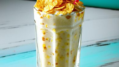 میلک شیک کورن فلکس خانگی خوشمزه نکات اصلی و طرز تهیه