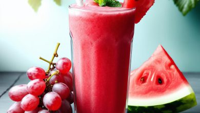 اسموتی انگور هندوانه خنک و خوشمزه نکات اصلی