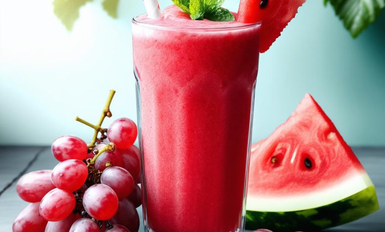 اسموتی انگور هندوانه خنک و خوشمزه نکات اصلی