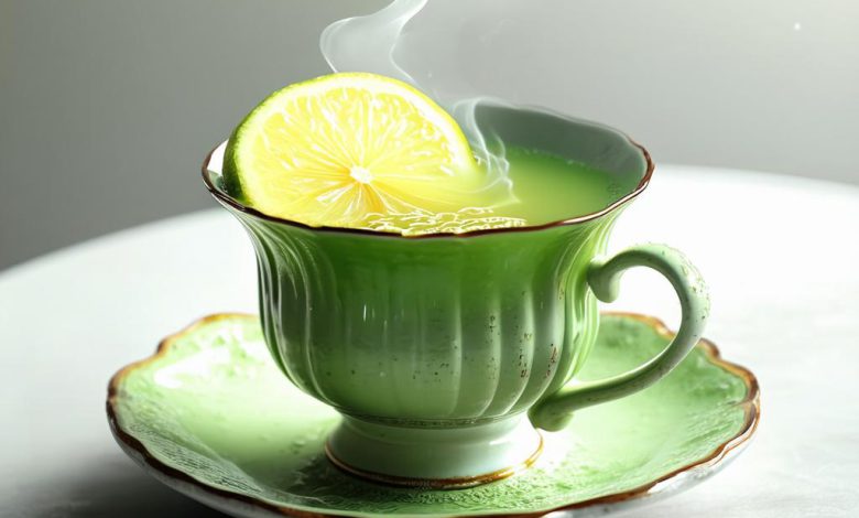 دمنوش چای سبز و لیمو خواص فواید و طرز تهیه نکات اصلی