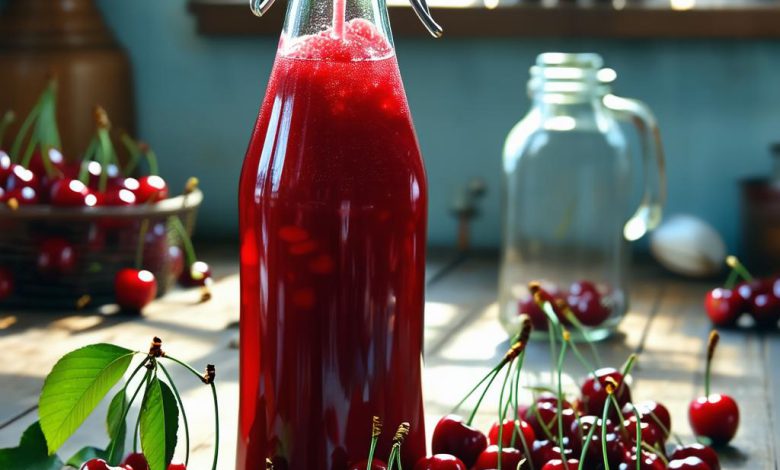 آب آلبالو خانگی خوشمزه نکات اصلی طرز تهیه آسان