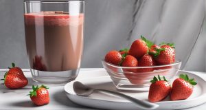 اسموتی توتفرنگی شکلاتی با نکات اصلی: روش تهیه آسان
