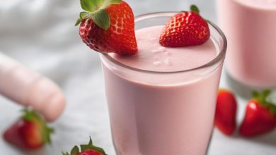 اسموتی توت فرنگی و ماست: طرز تهیه آسان و خوشمزه