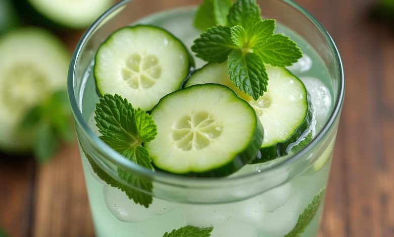آب خیار خانگی روش تهیه و فواید آن برای سلامتی و پوست