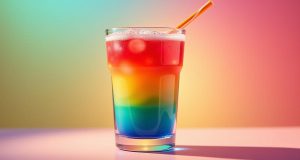 طرز تهیه نوشیدنی رنگین کمانی خوشمزه و جذاب