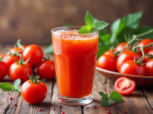 آب گوجه فرنگی ارزش غذایی و کالری خواص فواید لاغری