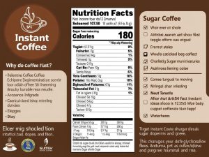 کالری قهوه فوری با شکر ارزش غذایی و تاثیرات مصرف