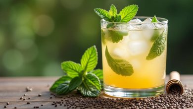 طرز تهیه سکنجبین خانگی با شکر عسل نعنا و خاکشیر