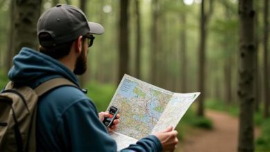 جهت یابی با نقشه و قطب نما نکات اصلی پیمایش در طبیعت