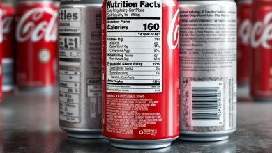 نوشابه کولا کالری جدول ارزش غذایی نکات اصلی