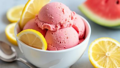 بستنی رژیمی لیمو و هندوانه: خنک و کم کالری