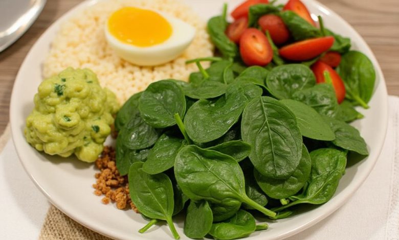 کوکوی اسفناج رژیمی: افطار سالم برای دیابتی ها