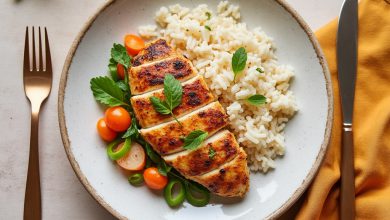 خوراک مرغ و برنج رژیمی: خوشمزه و لاغر کننده!