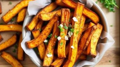 کدو سوخاری ترد و خوشمزه در فر: طرز تهیه آسان و سریع