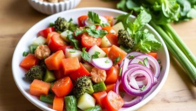 بشقاب سبزیجات مخلوط: طرز تهیه آسان و خوشمزه برای مهمانی