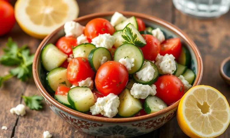 سالاد خیار یونانی: طرز تهیه آسان و مغذی در خانه