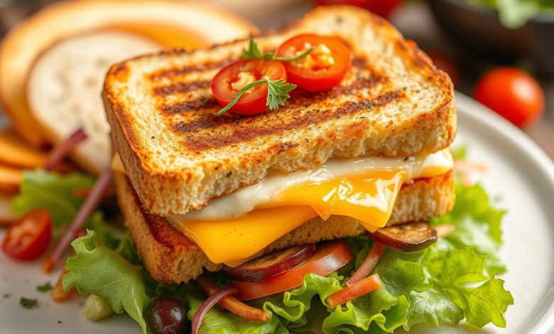 سالاد پنیر کبابی با سبزیجات خوشمزه: طرز تهیه آسان