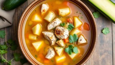 طرز تهیه سوپ رژیمی مرغ و کدو: لاغری خوشمزه و آسان