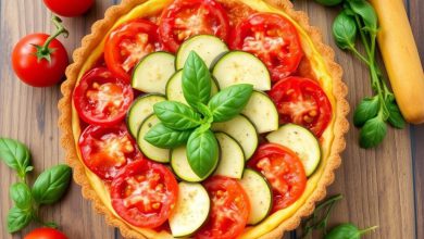 تارت رژیمی گوجه و کدو: آسان و خوشمزه برای لاغری