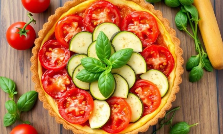 تارت رژیمی گوجه و کدو: آسان و خوشمزه برای لاغری