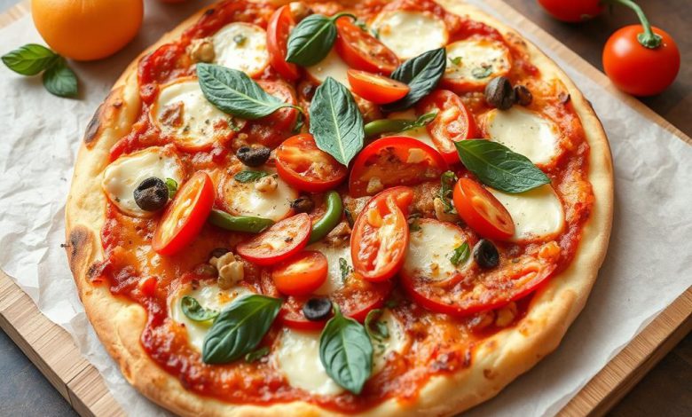 پیتزا فلفل گیاهی خوشمزه: طرز تهیه آسان و سریع خانگی