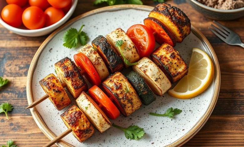 کباب سبزیجات یونانی: طرز تهیه خوشمزه و گیاهی