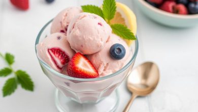 بستنی رژیمی میوه ای: طرز تهیه آسان و خوشمزه