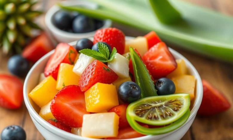 سالاد میوه و آلوئه ورا: طرز تهیه آسان و خواص شگفت انگیز