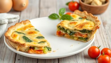 پای سبزیجات رژیمی: خوشمزه و کم کالری، آسان و سریع